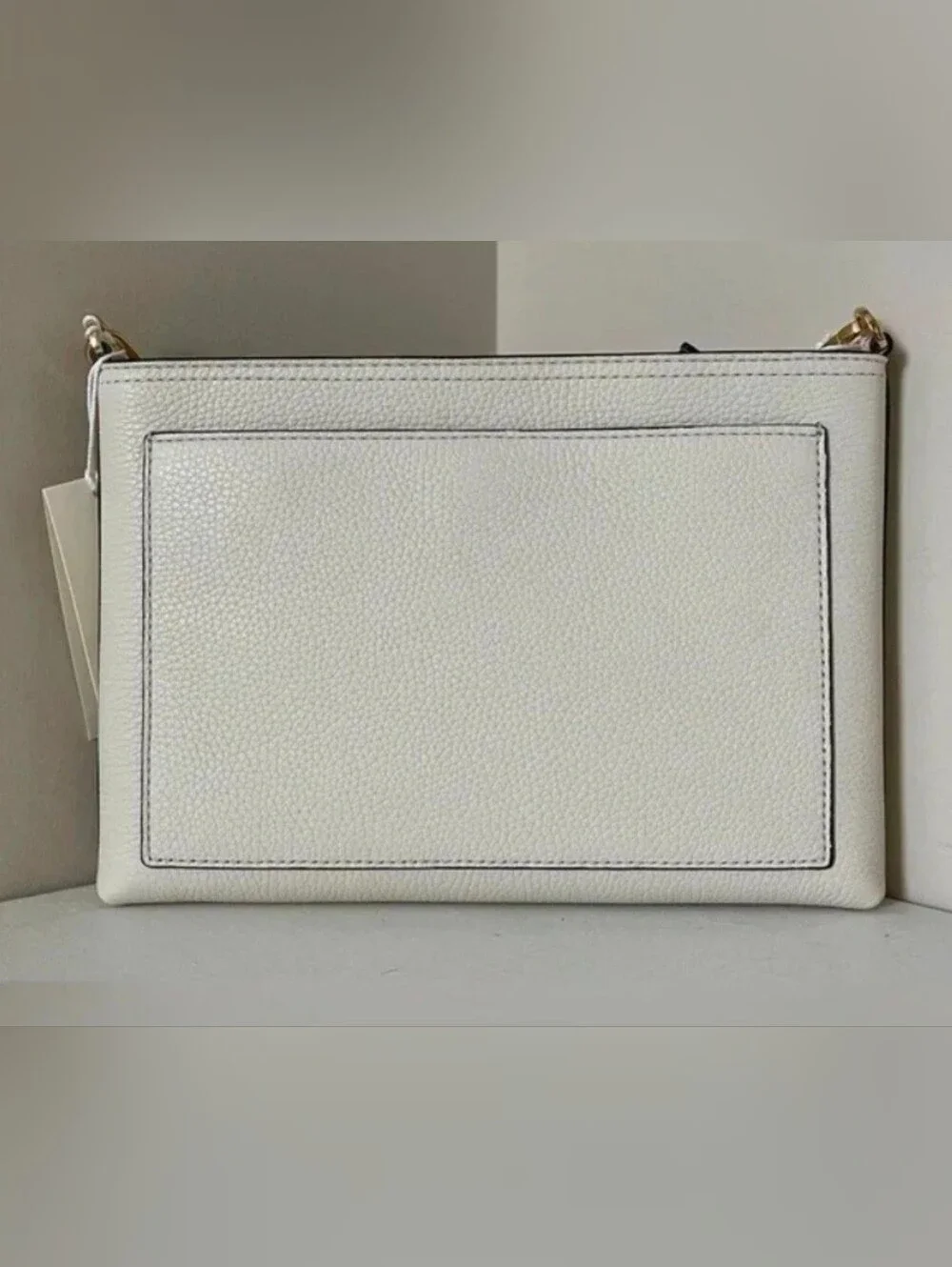 NWT Tory Burch Blake Swingpack Crossbody Clutch Leather Bag – Ivory/Off-White